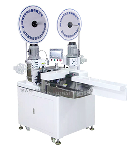 Automatic 5 wires double head wire crimping machine