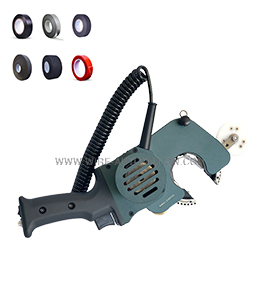 Hand held adhesive tape machine