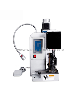 Enamelled wire crimping machine