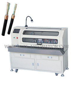 Automatic brush shield and twist weave Stripping aluminum foil machine
