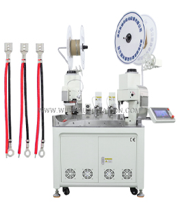 全自動雙線合壓端子機
