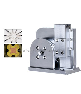 Four point crimping die