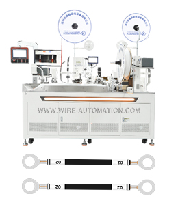 Fully automatic two-head Insert number tube and two side tinning machine